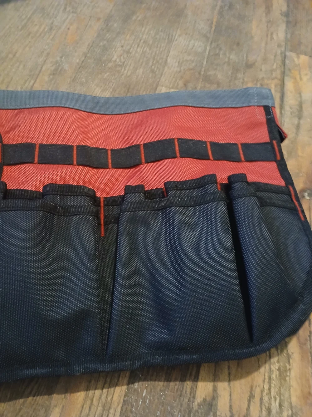 Red and Black Tool Organizer Waist Pouch